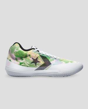 Zapatillas Altas Converse All Star Pro BB Evo Petal To The Metal Blancas Rosas Verde | CV-064SLQ