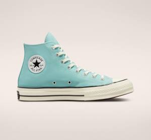 Zapatillas Altas Converse Chuck 70 Pastel Polyester Negras | CV-341KJH