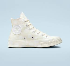 Zapatillas Altas Converse Chuck 70 Polka Dots Blancas | CV-246OVY