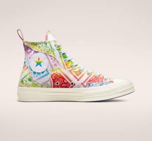 Zapatillas Altas Converse Chuck 70 Pride Blancas Rojas | CV-594IGR