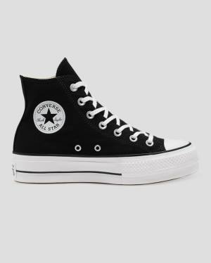 Zapatillas Altas Converse Chuck Taylor All Star Lift Lona Negras | CV-103OFS