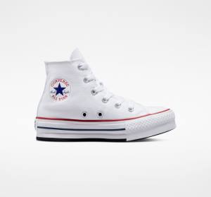 Zapatillas Altas Converse Chuck Taylor All Star Lift Plataforma Blancas Rojas Oscuro Azul Marino | CV-104OEV