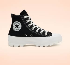 Zapatillas Altas Converse Chuck Taylor All Star Lugged Negras Blancas | CV-217ZFG