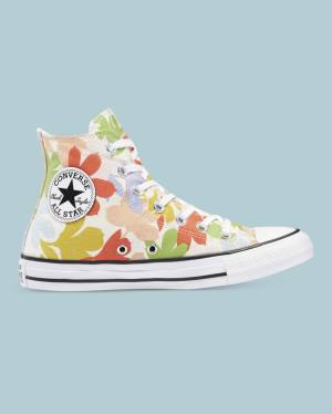 Zapatillas Altas Converse Chuck Taylor All Star Garden Party All Over Beige | CV-561FMT