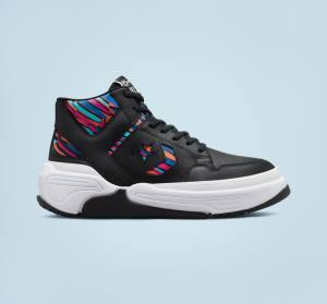 Zapatillas Altas Converse Weapon CX Negras Rosas Azul Real | CV-430DQI