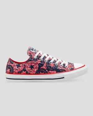 Zapatillas Bajas Converse Chuck Taylor All Star Logo Replay Rojas Negras | CV-392DFH