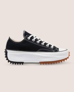 Zapatillas Bajas Converse Run Star Hike Lona Negras | CV-637YIA