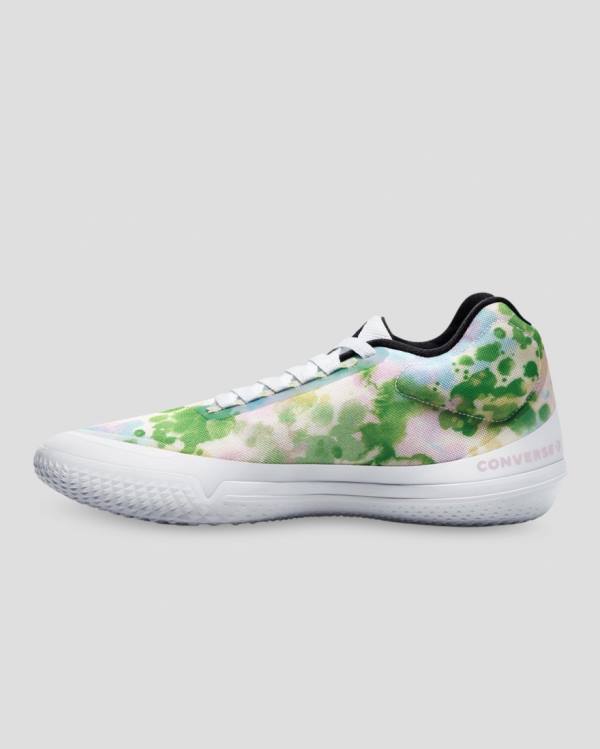 Zapatillas Altas Converse All Star Pro BB Evo Petal To The Metal Blancas Rosas Verde | CV-064SLQ