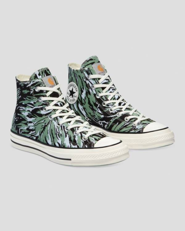 Zapatillas Altas Converse Carhartt Chuck 70 Verde | CV-014LHY