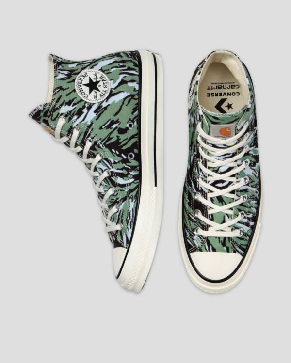 Zapatillas Altas Converse Carhartt Chuck 70 Verde | CV-014LHY