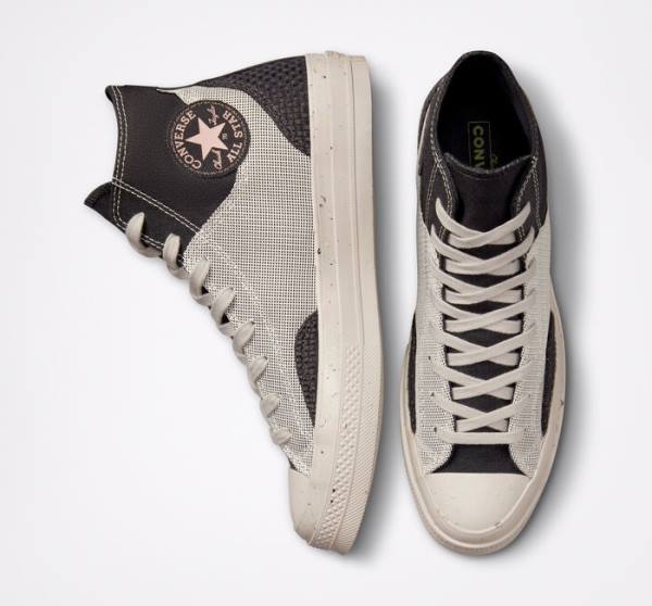 Zapatillas Altas Converse Chuck 70 Crafted Lona Marrones | CV-019ITG