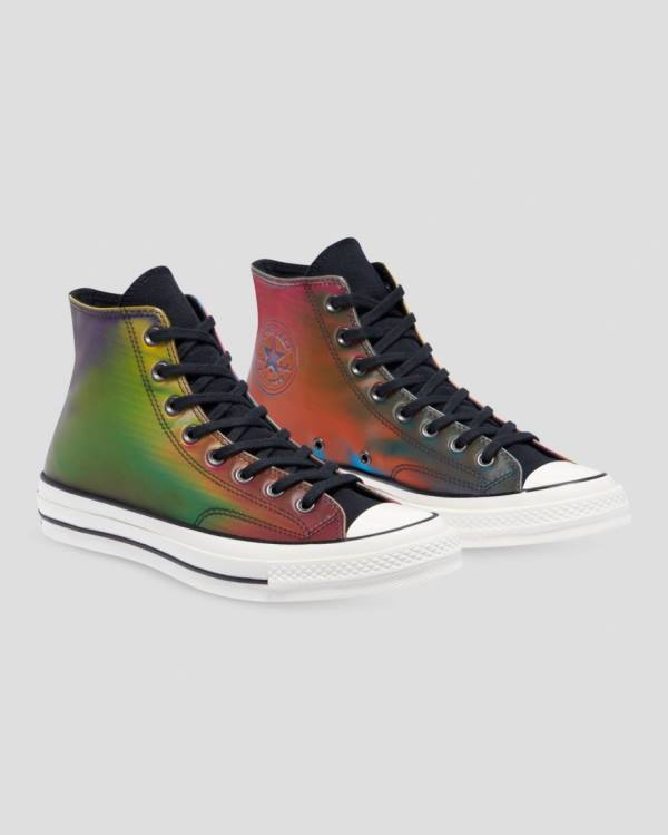 Zapatillas Altas Converse Chuck 70 Iridescent Negras | CV-923UGY