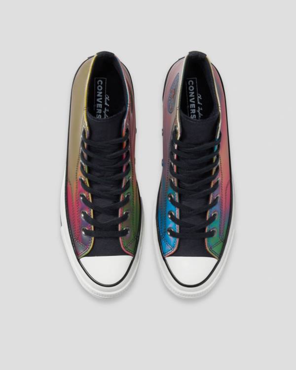 Zapatillas Altas Converse Chuck 70 Iridescent Negras | CV-923UGY