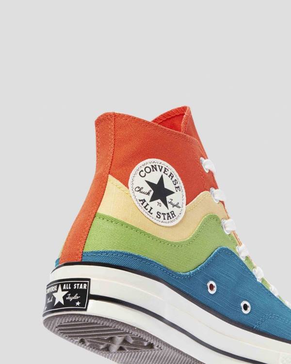 Zapatillas Altas Converse Chuck 70 National Parks Naranjas Verde Azules | CV-850LMQ