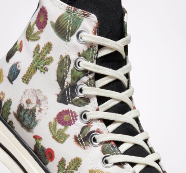 Zapatillas Altas Converse Chuck 70 Succulents Negras | CV-491KHT