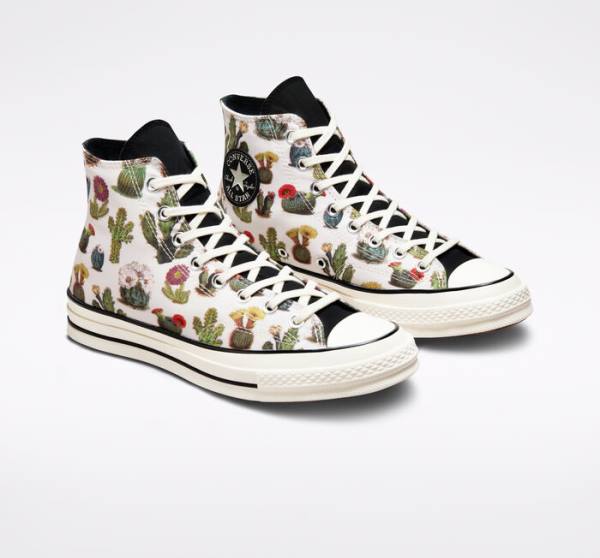 Zapatillas Altas Converse Chuck 70 Succulents Negras | CV-576TLC