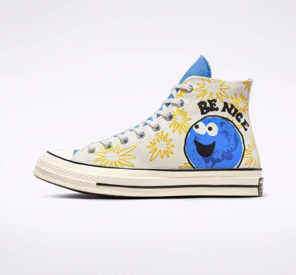 Zapatillas Altas Converse Chuck 70 Sunny Floral Azules | CV-026RJH