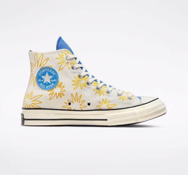 Zapatillas Altas Converse Chuck 70 Sunny Floral Azules | CV-591RKZ