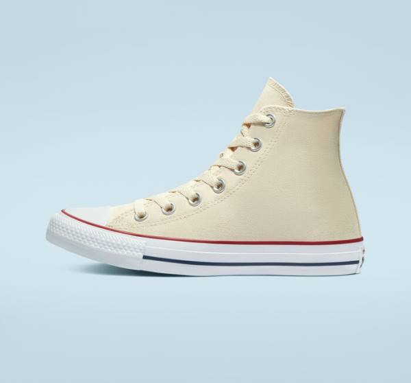 Zapatillas Altas Converse Chuck Taylor All Star Natural Ivory Beige Blancas | CV-067AMX