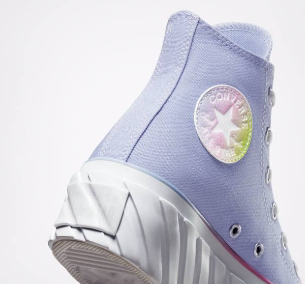 Zapatillas Altas Converse Chuck Taylor All Star 2X Lift Plataforma Pastel Gradient Azules Blancas | CV-231FOJ