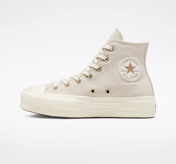 Zapatillas Altas Converse Chuck Taylor All Star Lift Plataforma Golden Elements Marrones Doradas Claro | CV-241ARE