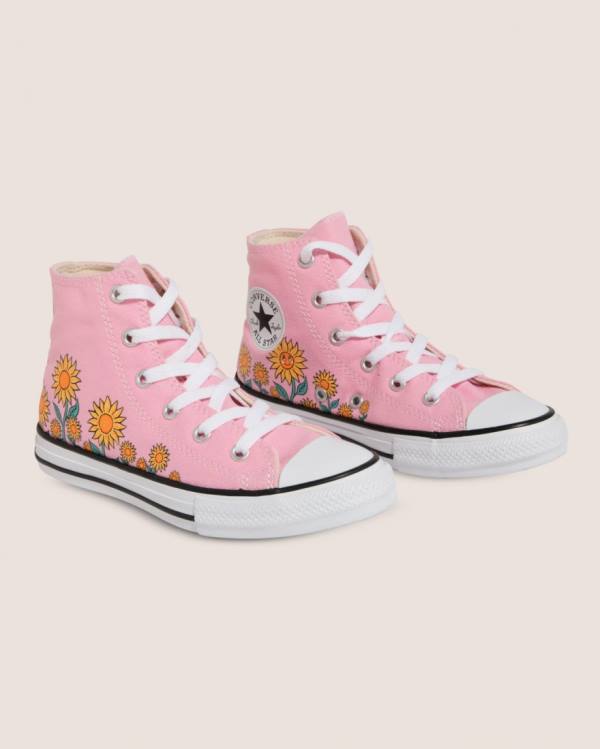 Zapatillas Altas Converse Chuck Taylor All Star Sunflower Print Rosas | CV-249JKX