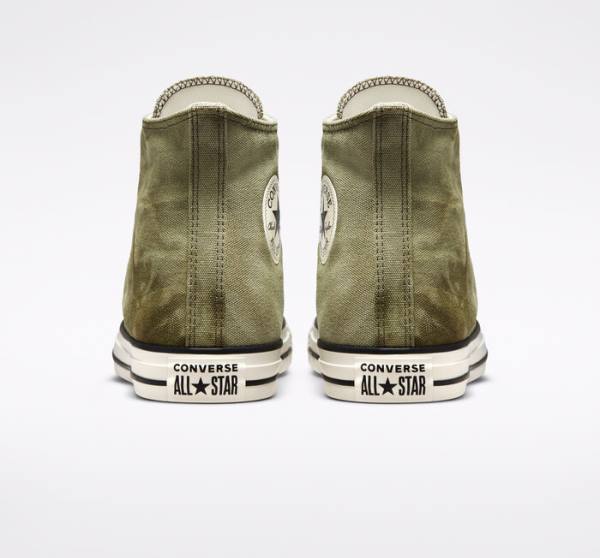 Zapatillas Altas Converse Chuck Taylor All Star Washed Lona Verde Menta | CV-275MOI