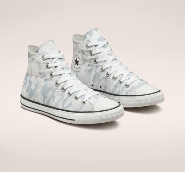 Zapatillas Altas Converse Chuck Taylor All Star Split Panel Camo Blancas Gris | CV-471EMC