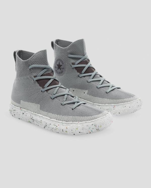 Zapatillas Altas Converse Chuck Taylor All Star Renew Crater Knit Gris | CV-583QRB