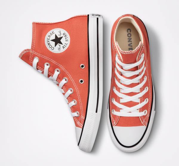 Zapatillas Altas Converse Chuck Taylor All Star Seasonal Color Naranjas | CV-617CVY