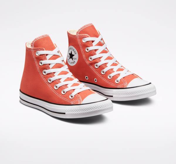 Zapatillas Altas Converse Chuck Taylor All Star Seasonal Color Naranjas | CV-617CVY