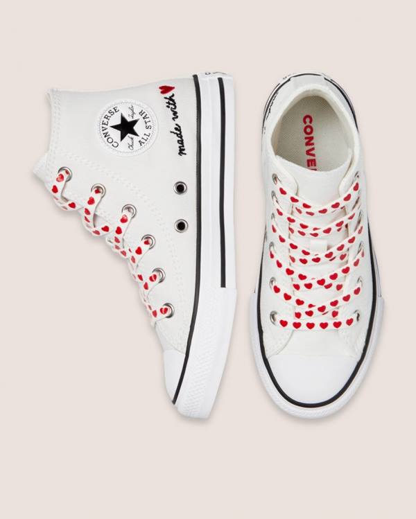 Zapatillas Altas Converse Chuck Taylor All Star Calle Love Thread Blancas | CV-619EMI