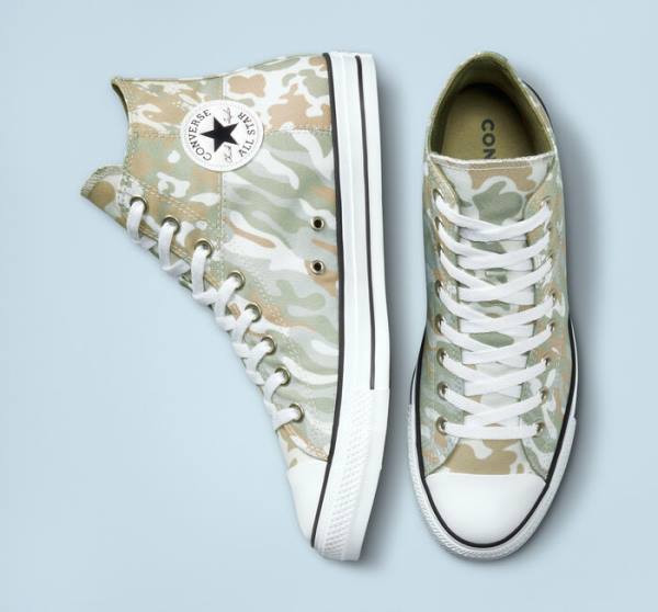 Zapatillas Altas Converse Chuck Taylor All Star Split Panel Camo Marrones | CV-842MHA