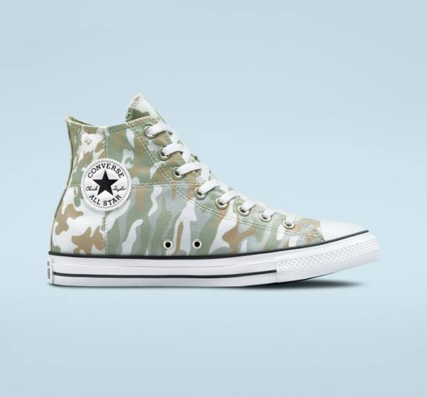 Zapatillas Altas Converse Chuck Taylor All Star Split Panel Camo Marrones | CV-842MHA