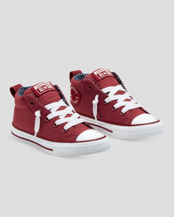 Zapatillas Altas Converse Chuck Taylor All Star Calle Plaid Rojas | CV-864MWU