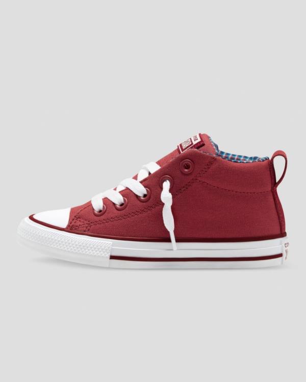 Zapatillas Altas Converse Chuck Taylor All Star Calle Plaid Rojas | CV-864MWU