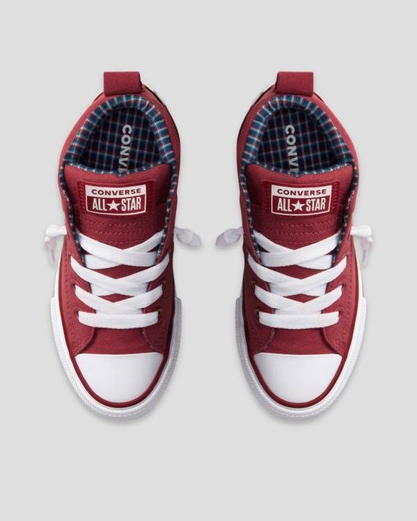 Zapatillas Altas Converse Chuck Taylor All Star Calle Plaid Rojas | CV-864MWU