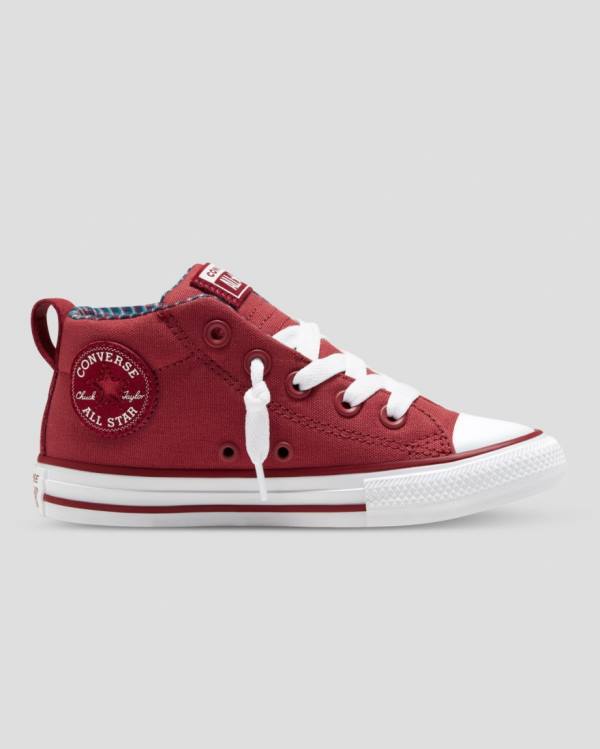 Zapatillas Altas Converse Chuck Taylor All Star Calle Plaid Rojas | CV-864MWU