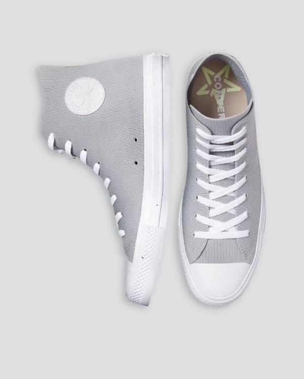 Zapatillas Altas Converse Chuck Taylor All Star Renew Knit Gris | CV-924SAN