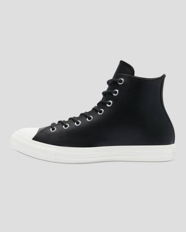 Zapatillas Altas Converse Chuck Taylor All Star Seasonal Cuero Negras | CV-924ZVJ