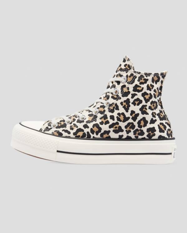 Zapatillas Altas Converse Chuck Taylor Lift Leopard Print Plataforma Leopardo | CV-432GXV