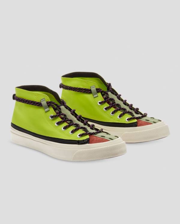 Zapatillas Altas Converse Deck Star Zip Verde | CV-216ZSU