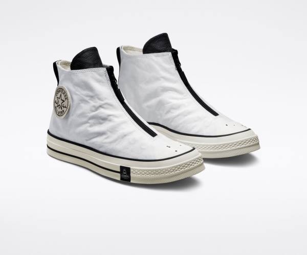 Zapatillas Altas Converse Joshua Vides Chuck 70 Blancas Negras | CV-639PAR