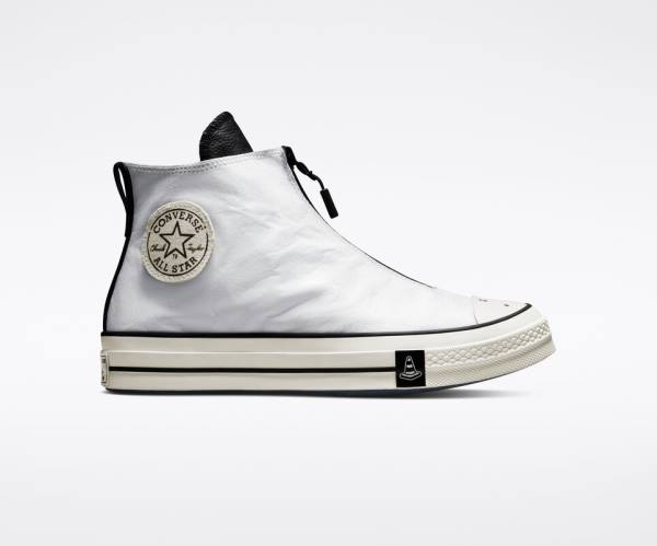 Zapatillas Altas Converse Joshua Vides Chuck 70 Blancas Negras | CV-639PAR