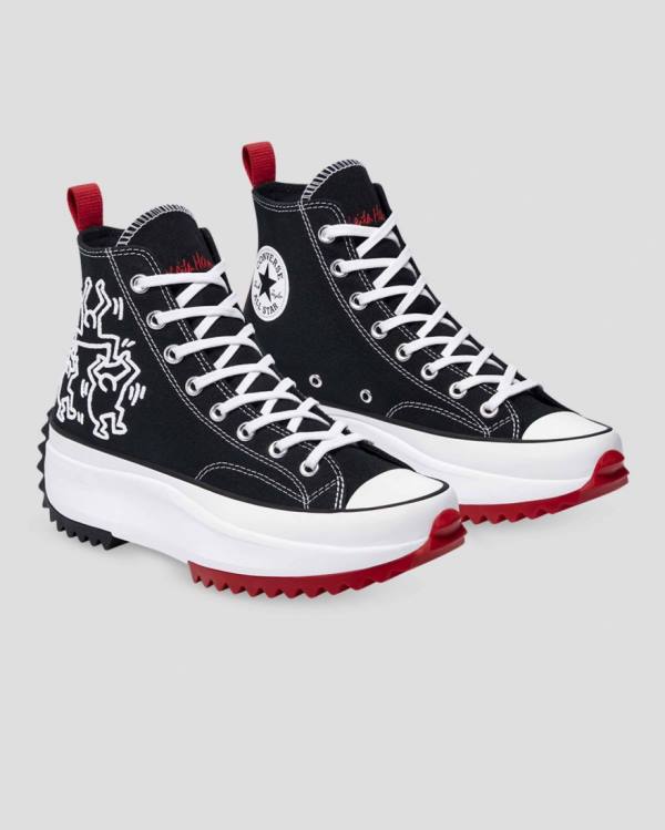 Zapatillas Altas Converse Keith Haring Run Star Hike Negras | CV-367AMQ