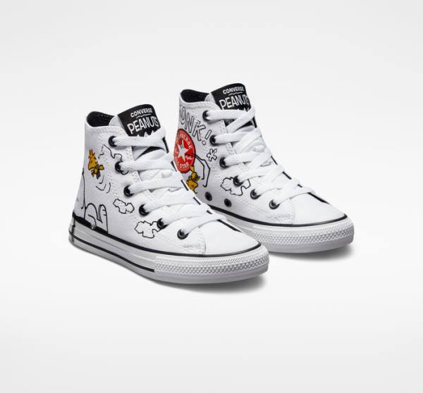 Zapatillas Altas Converse Peanuts Chuck Taylor All Star Blancas Negras Rojas | CV-591HMT