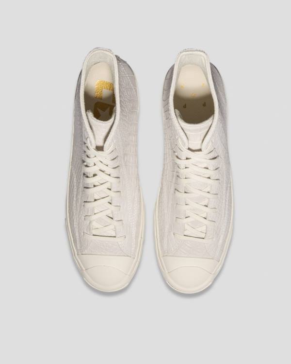 Zapatillas Altas Converse Pop Trading Co Jack Purcell Pro Beige | CV-394AHE