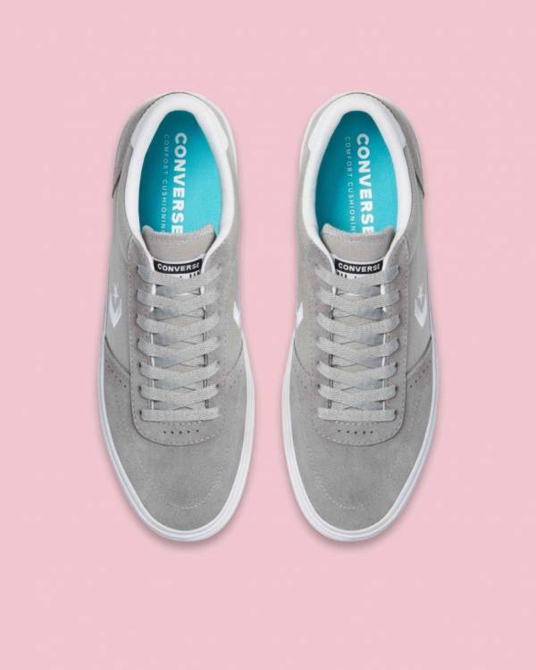 Zapatillas Bajas Converse Boulevard Gris | CV-405DVB