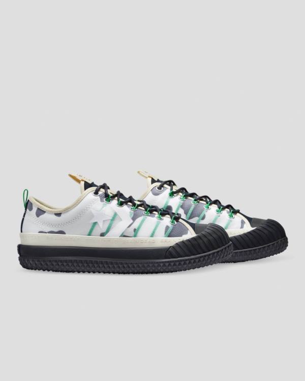 Zapatillas Bajas Converse Brain Dead Bosey MC Blancas Gris | CV-156XAO