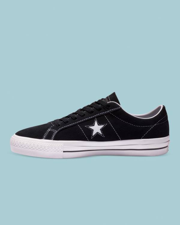 Zapatillas Bajas Converse CONS One Star Pro Gamuza Negras | CV-245HPF